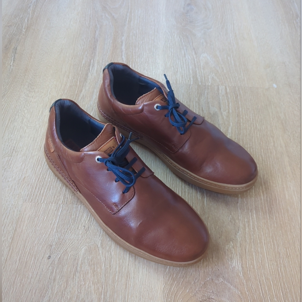 Pikolinos Mens S45/11-11.5 BEGUR M7P Brwn Leather Casual Lace Up Sneaker Shoes